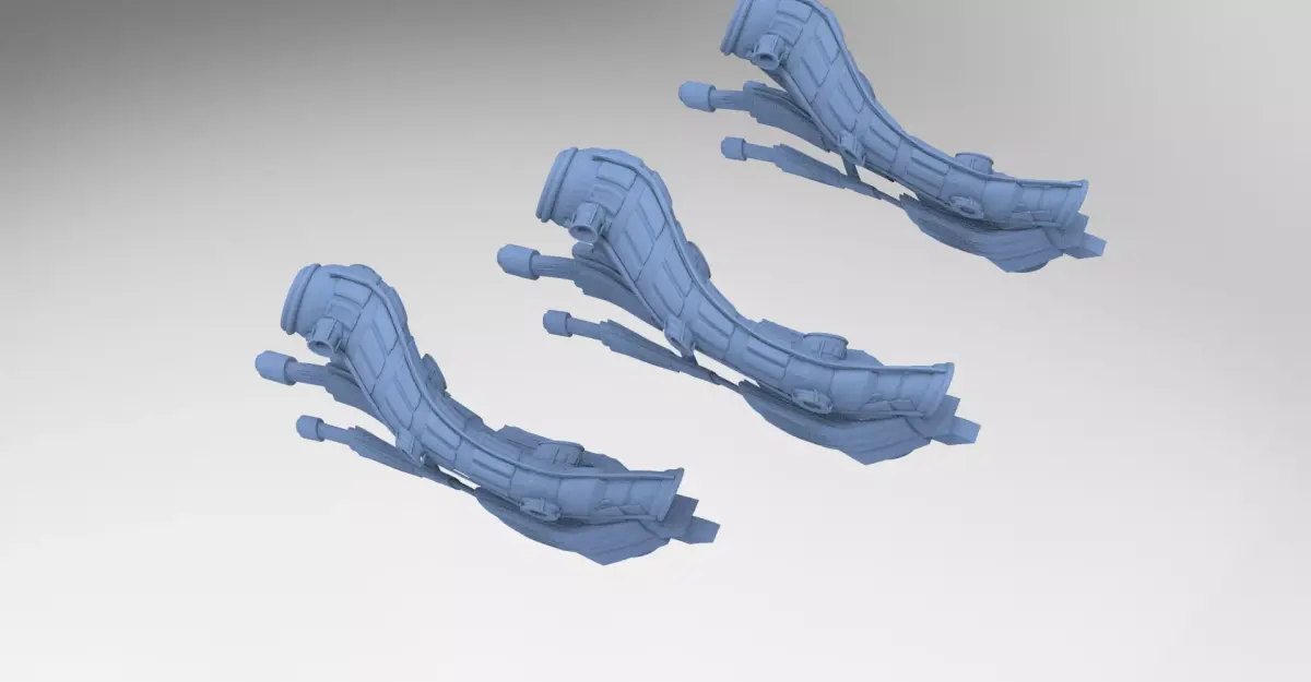 Nordor pipe sci fi wire 3D model