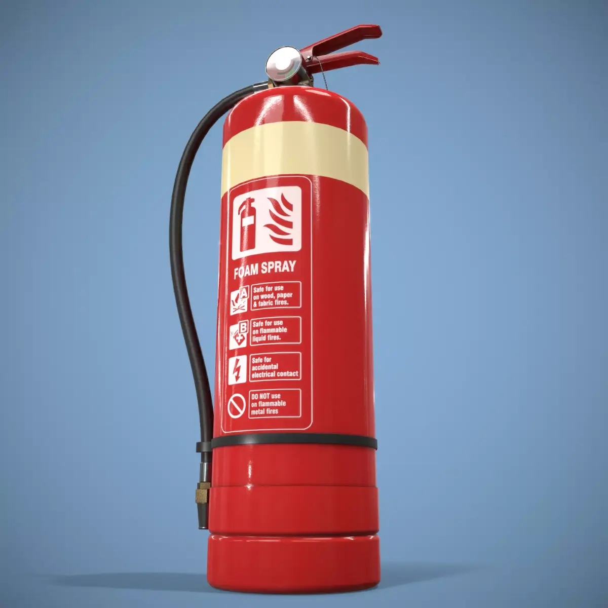 Fire Extinguisher Low-poly 3D model 54