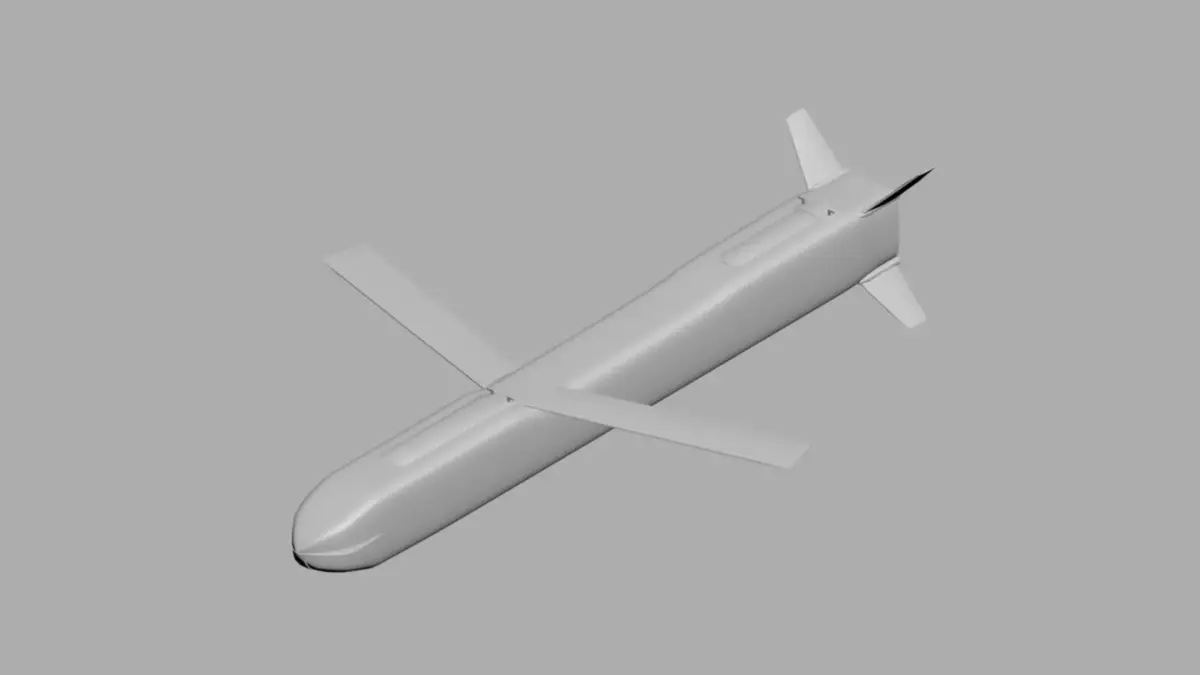 KH-52 MK2 Cruise Missile  Low-poly 3D model