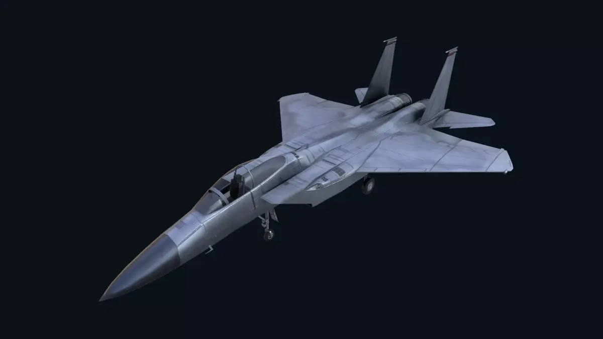 Asset - Army - F15 Eagle 3D MODEL Low-poly 3D model