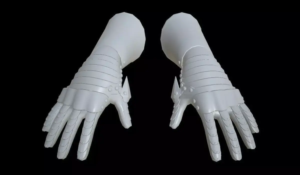 HIE Clean Hand Armor D180423 3D model