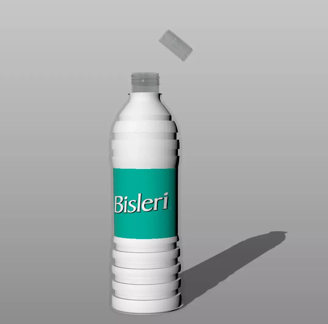 Plastic Water bottle packaged  3D model