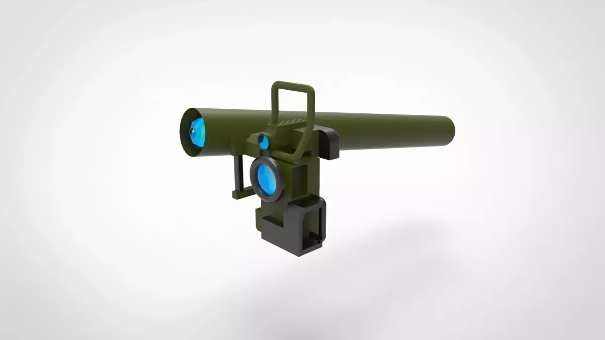 Anti-Tank Guided Missile Launcher 3D model