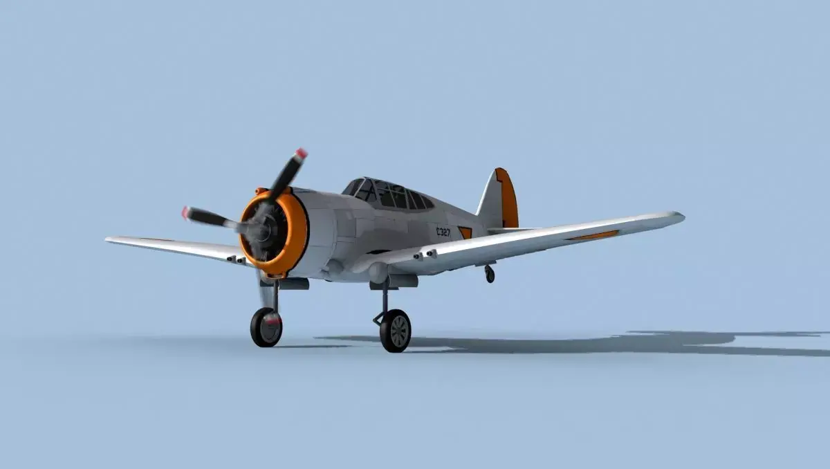 Curtiss H-75C Mohawk Dutch East Indies 3D model