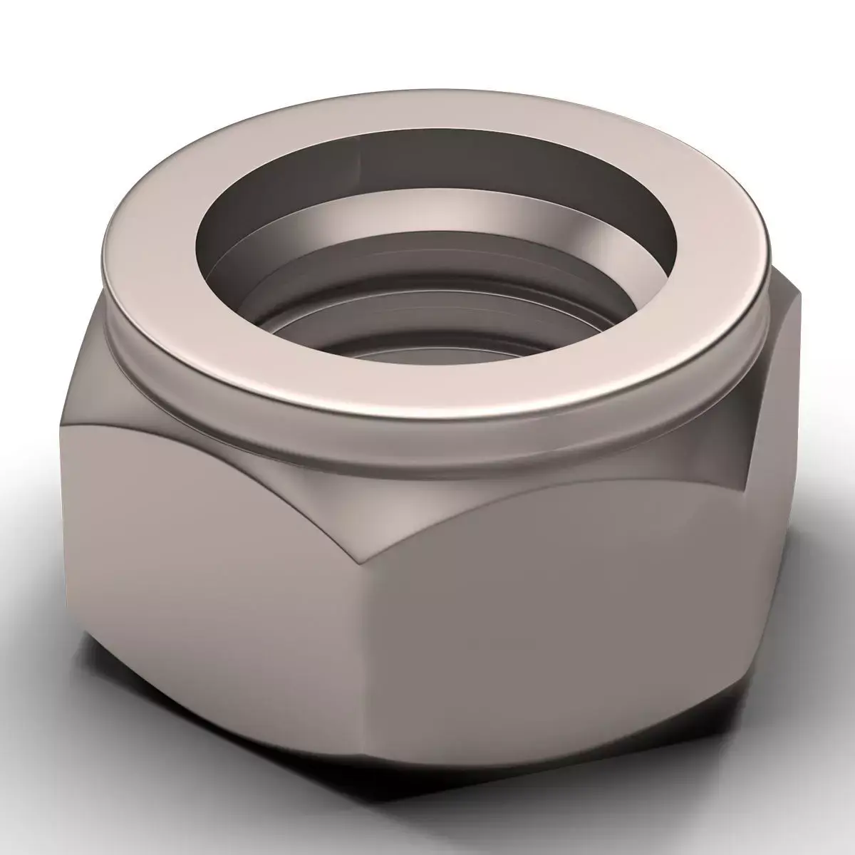 Hex Nut Low-poly 3D model Low-poly