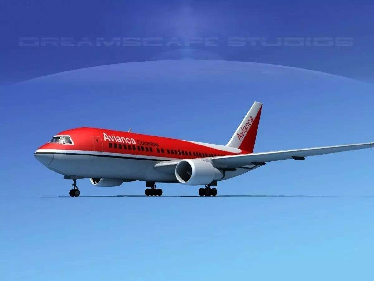 Boeing 767-100 Avianca 3D model
