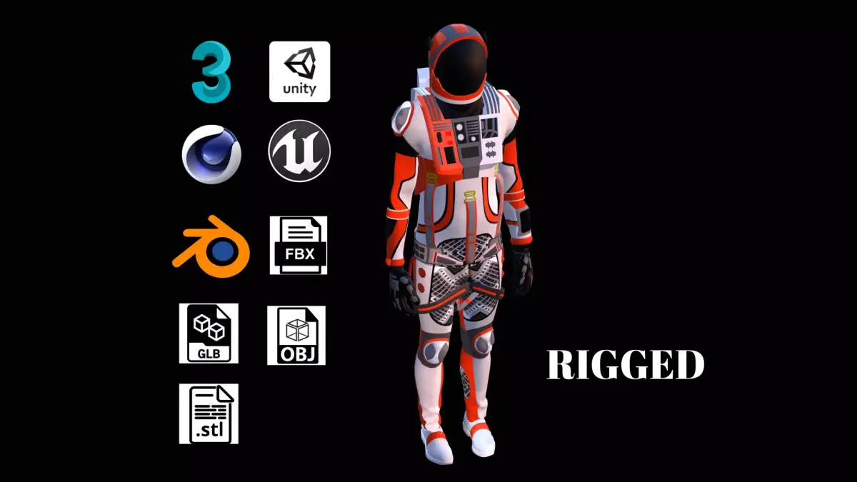 Astronaut Spacesuit  3D model