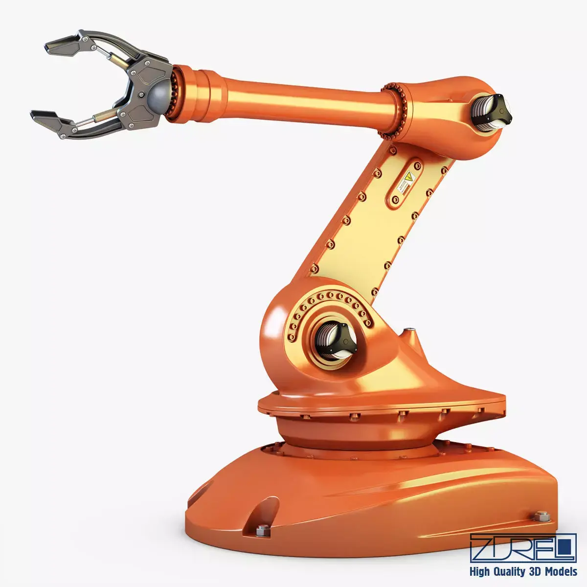 Industrial Robot Orange 3D model