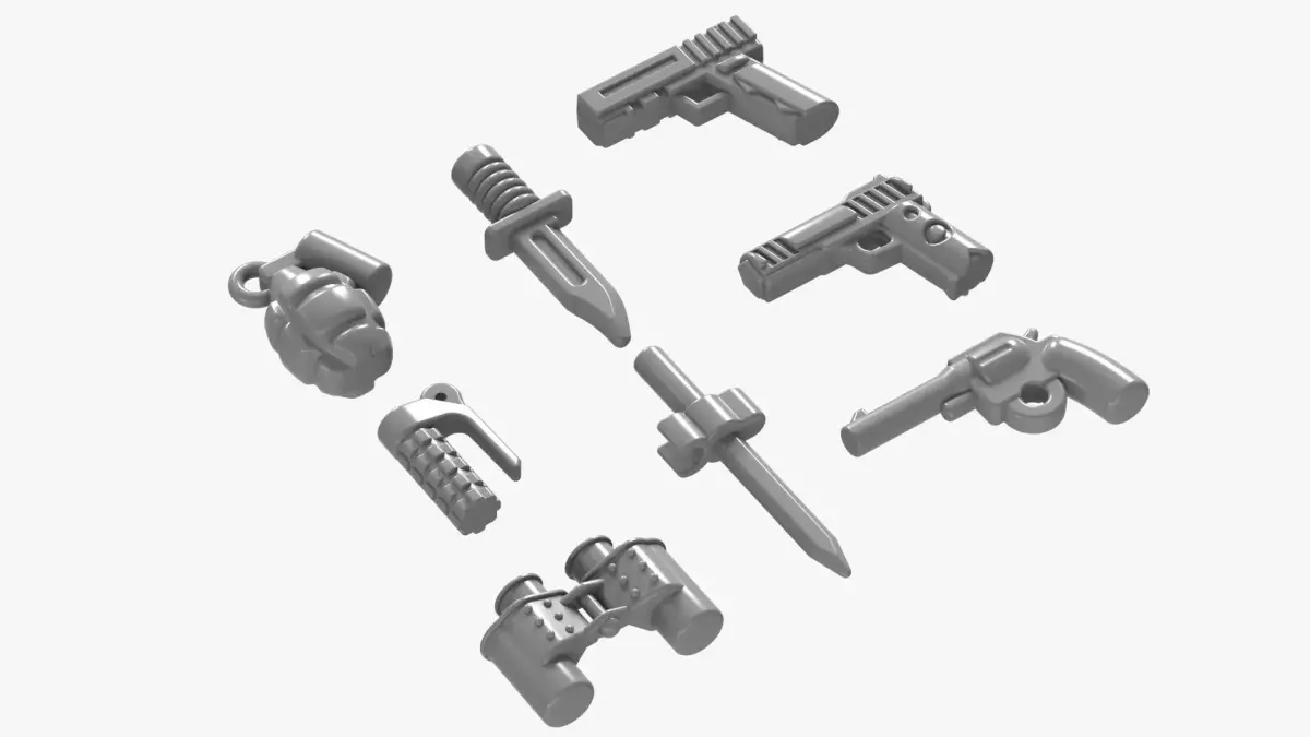 Lego Weapon Collections 3D model shop