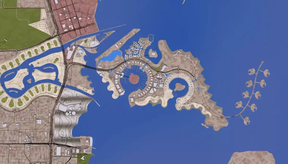 Doha City Qatar Low-poly 3D model