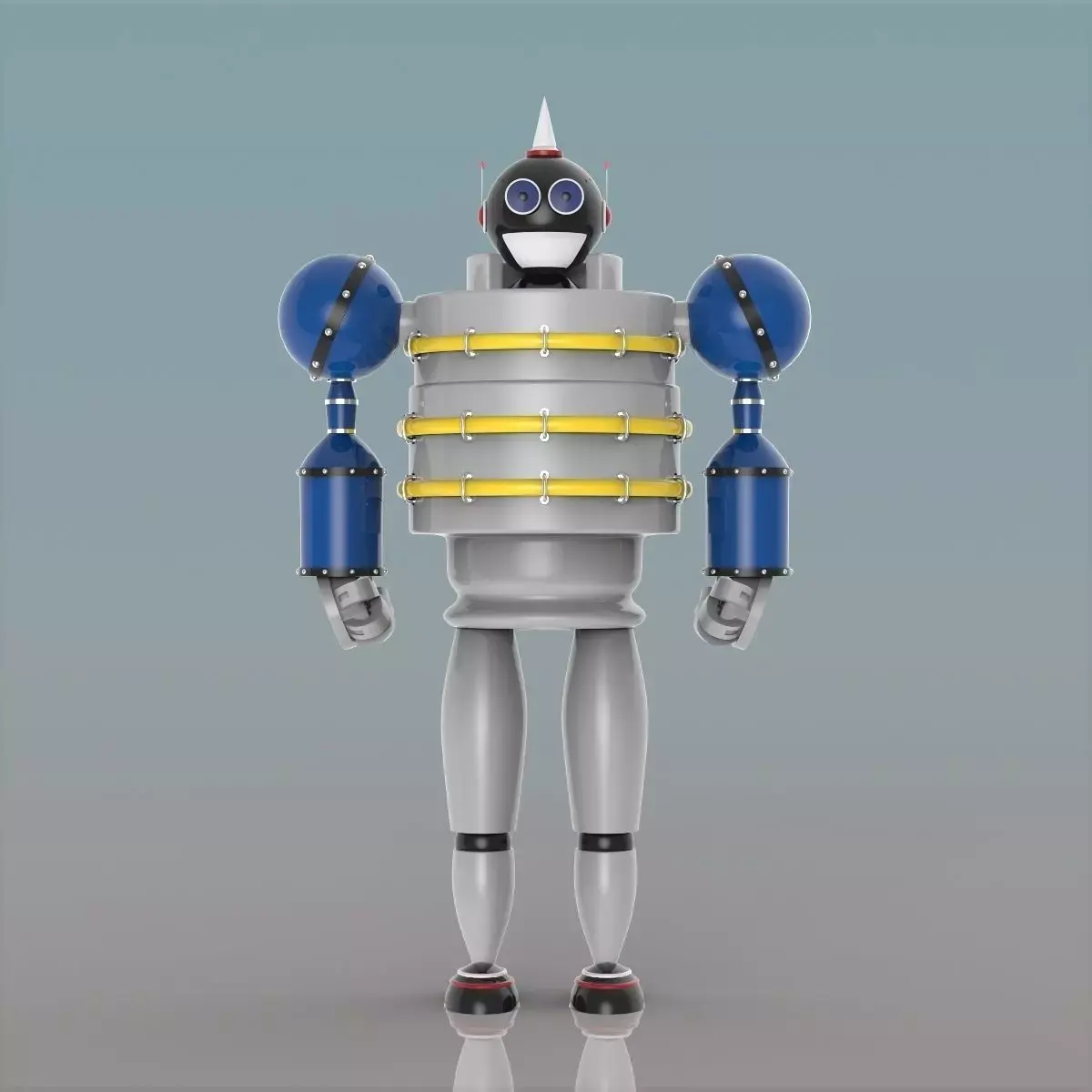 Robot 3D model by cosmicart