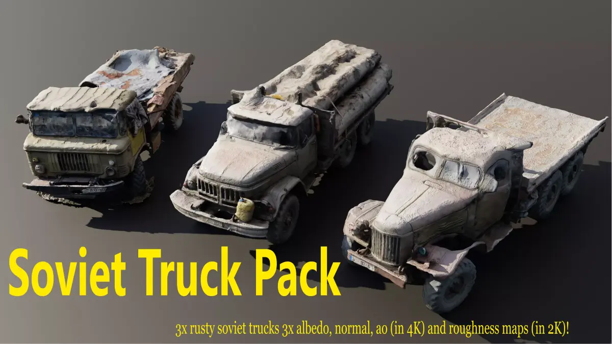 Soviet Truck Pack 3D model
