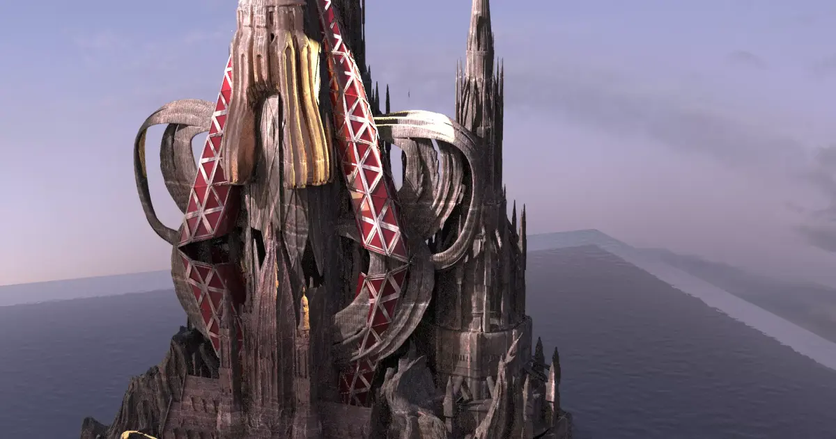 She Ra Floating fortress mountain version 3D model