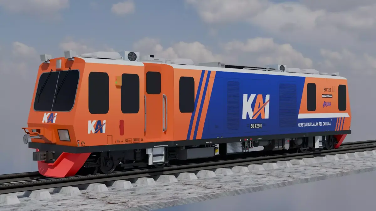KUJRLAA EM120 Plasser And Theurer Low-poly 3D model
