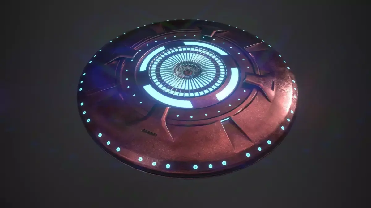 UFO spaceship Low-poly 3D model order