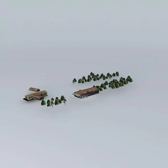 Railway station Free 3D model purchase
