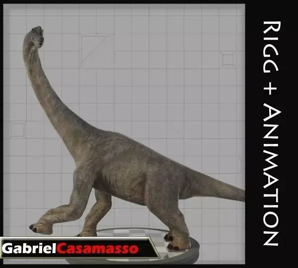 Brachiosaur Low-poly 3D model purchase