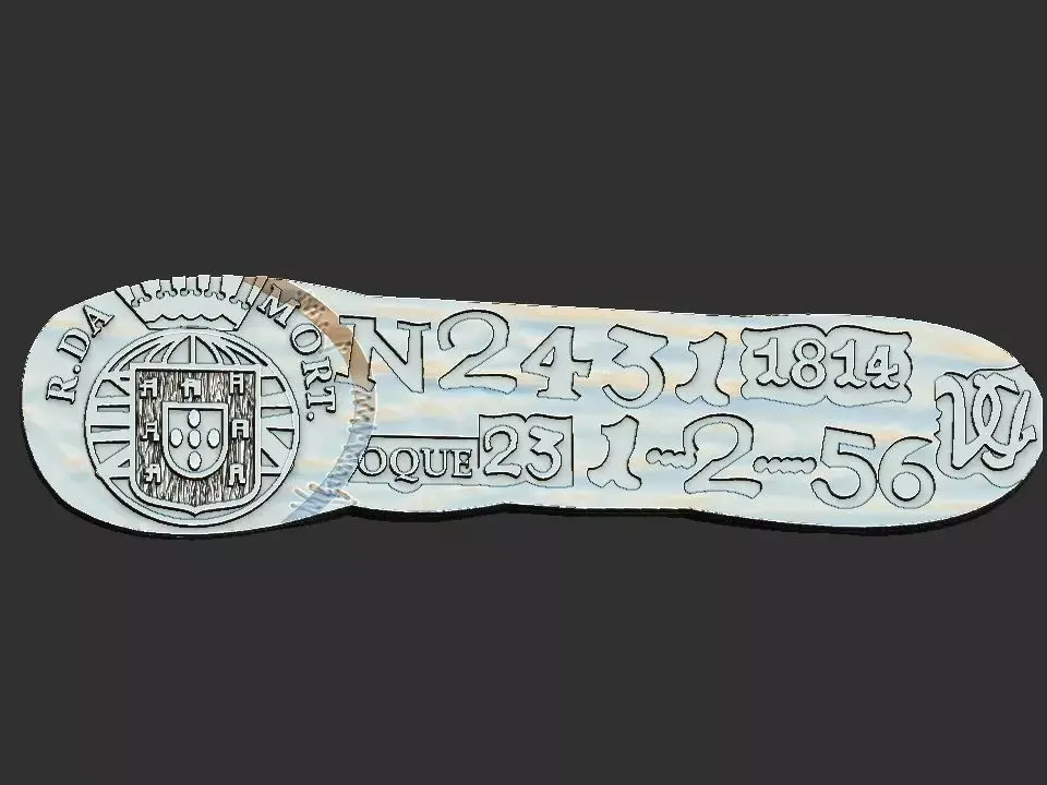 Barra de Vila Rica - Old coin 3D print model