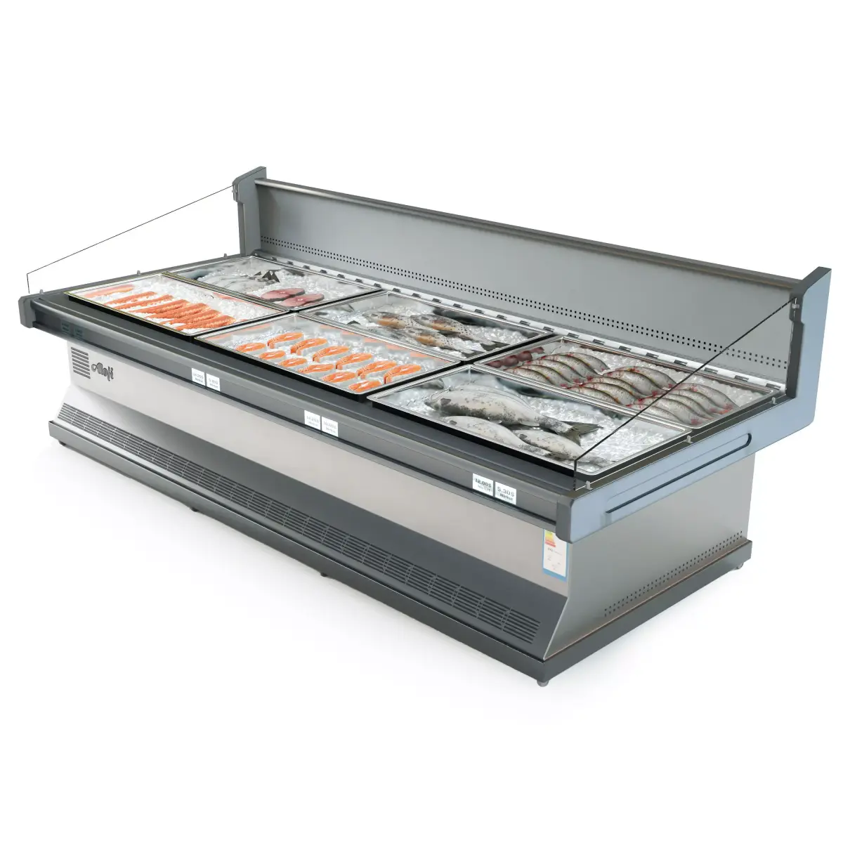 commercial refrigerator for fish and sea creature - NO-3 Low-poly 3D model