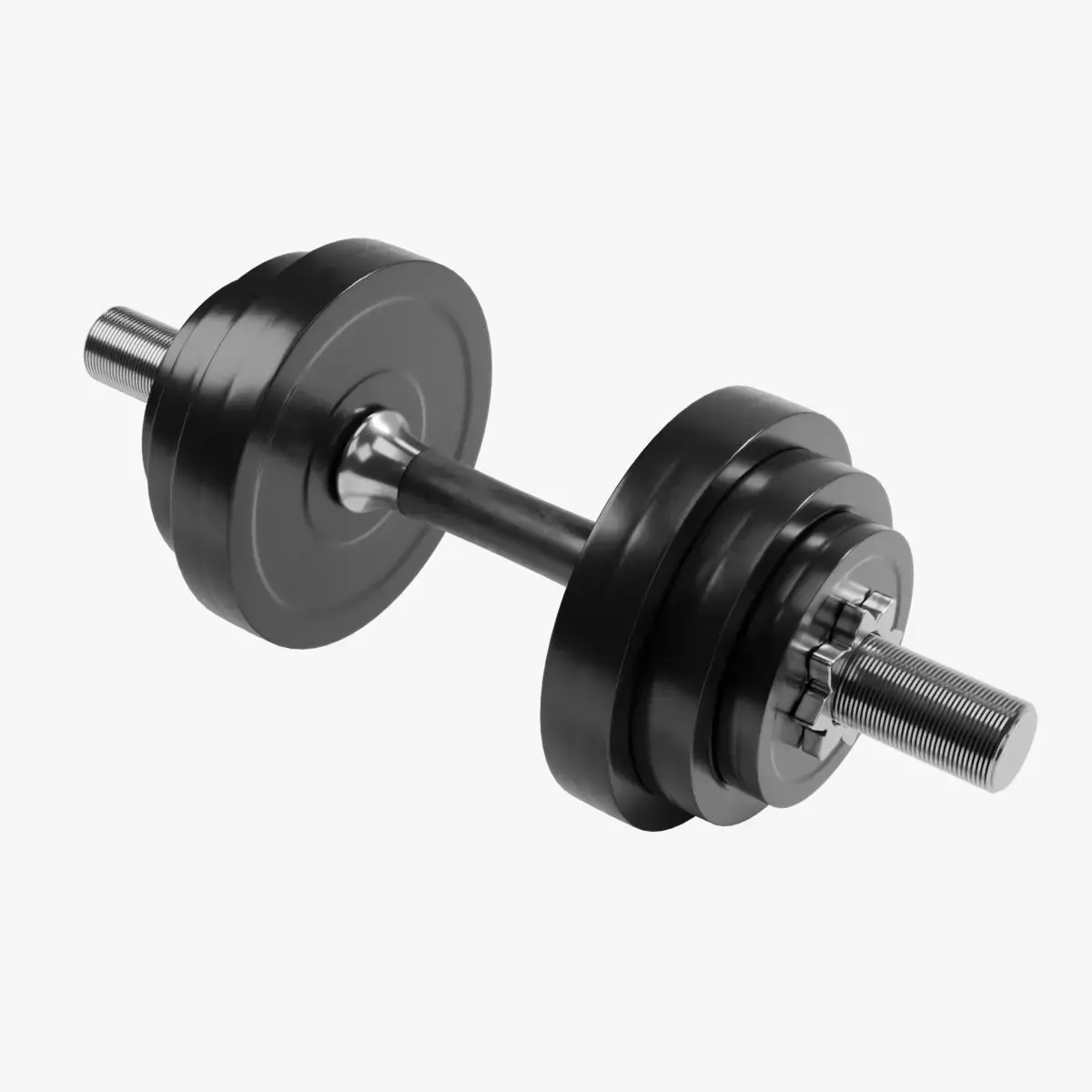 Dumbbell - High poly  Fitness Equipment 3d model Metal Dumbell 3D model