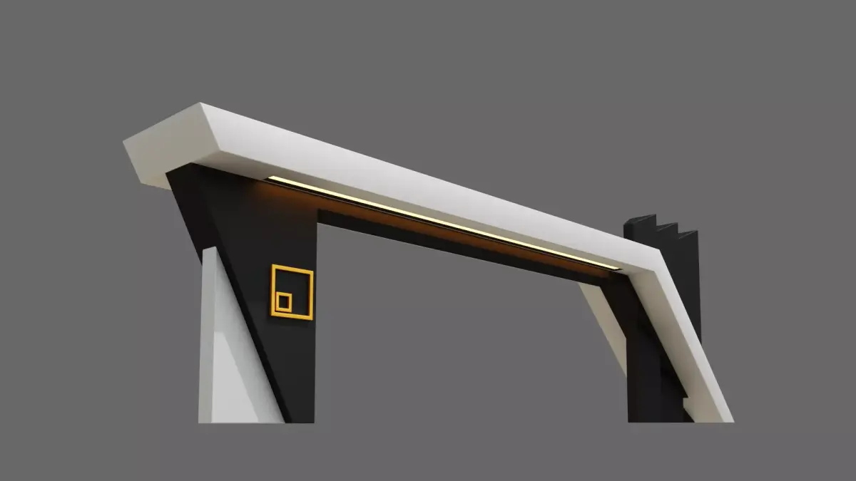 Main Gate ID074 Free 3D model