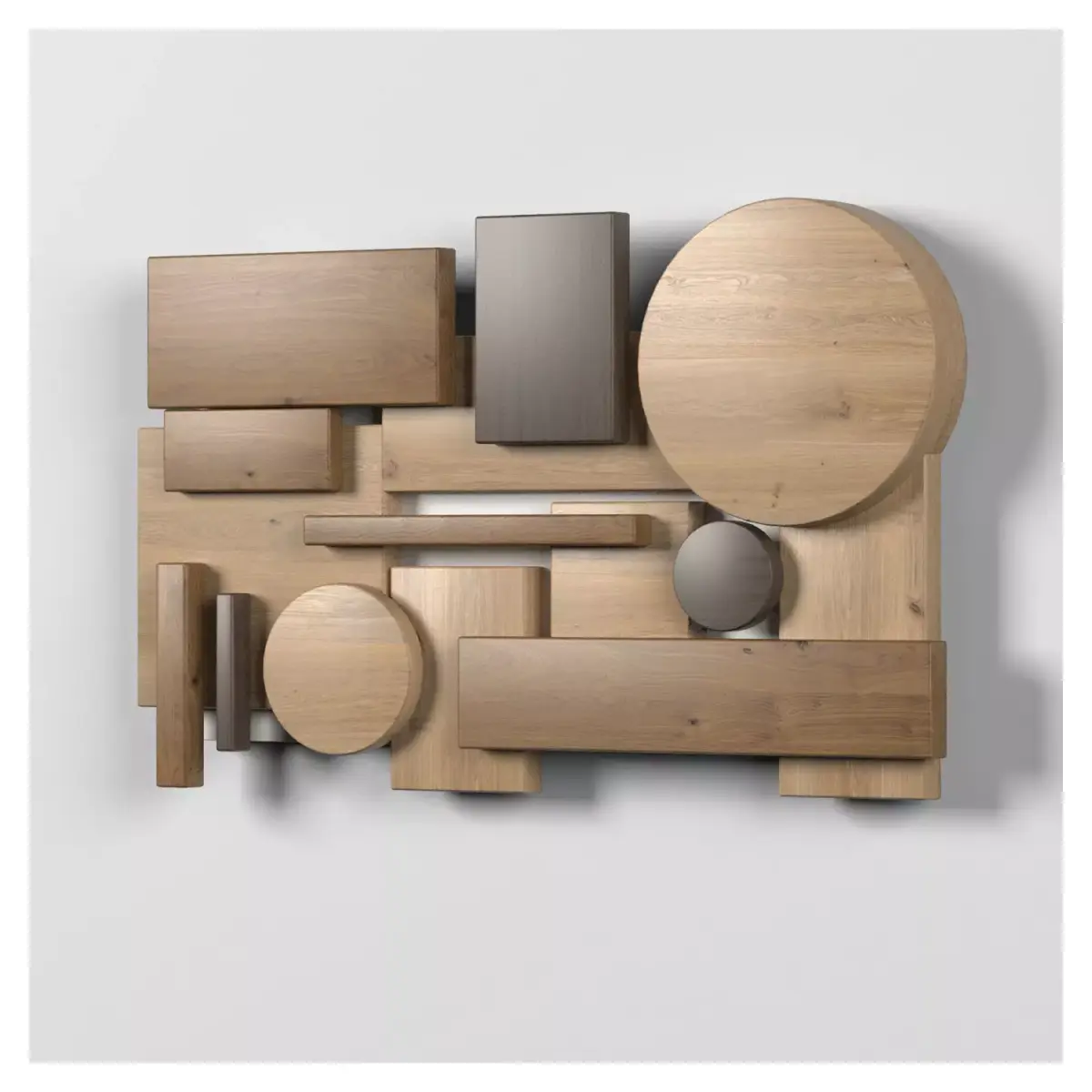 Wall shapes Decoration - Wood - 60x35 - Collection - Part 2 3D model