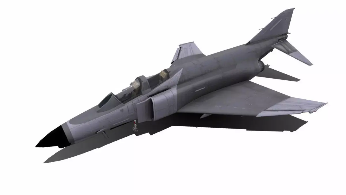 F-4 Phantom Low-poly Low-poly 3D model