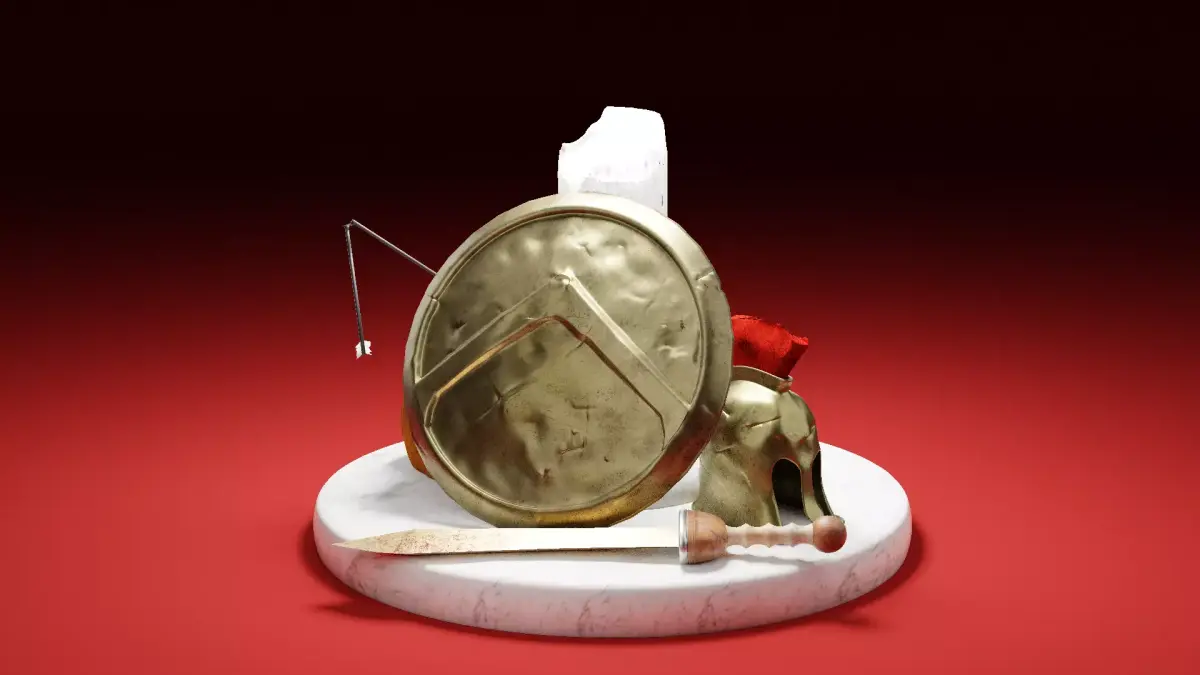Echoes of Conflic-Battle-Adorned Roman Tribute in 3D Sculpture 3D print model