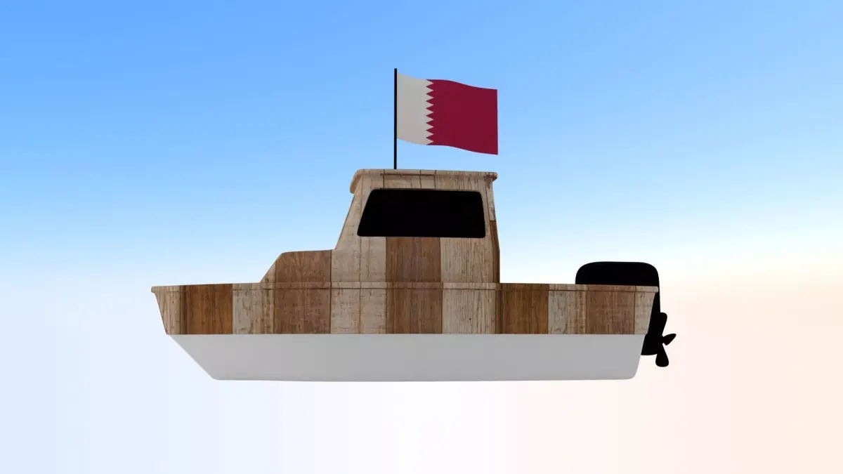 Qatar Fishing Boat 3D model