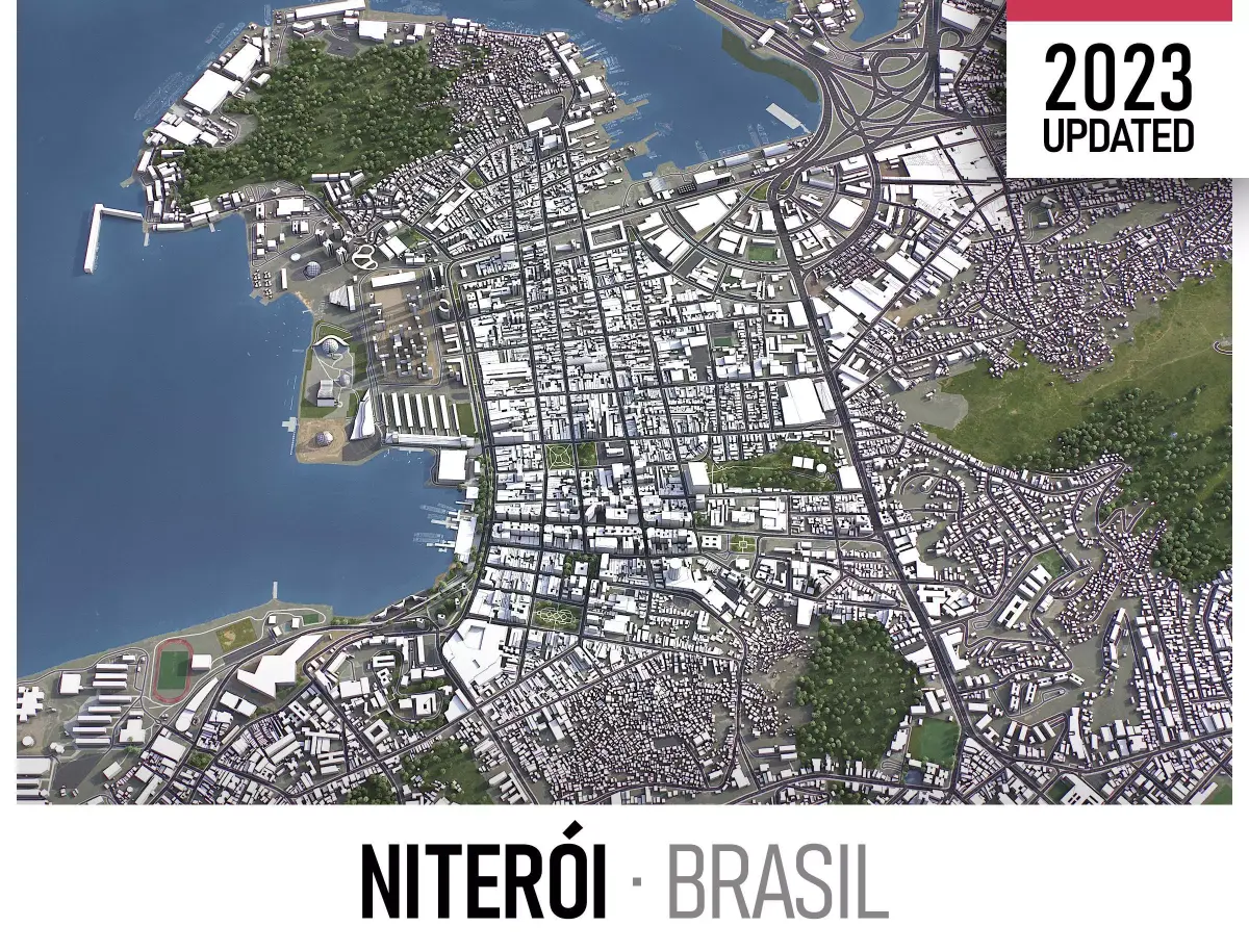 Niteroi Low-poly 3D model