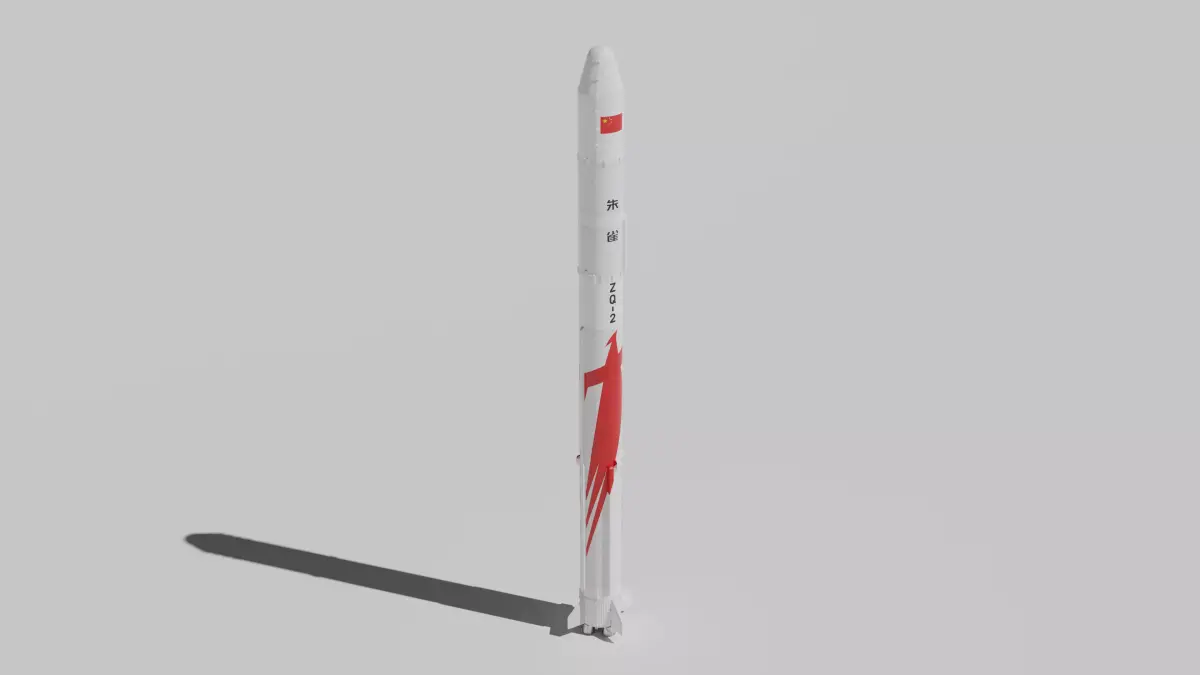 Zhuque-2 Launch Vehicle Blender-FBX 3D model