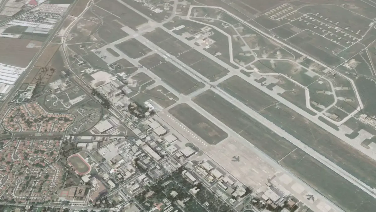 Air Base Middle East Low-poly 3D model