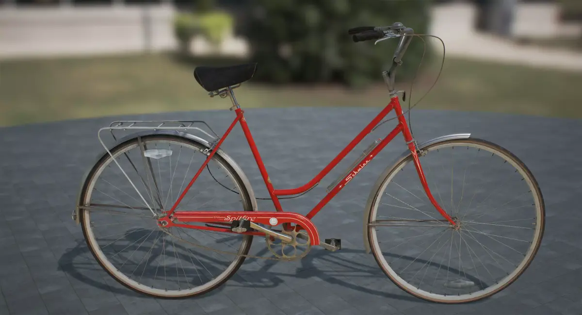 Vintage bicycle 3D model buy