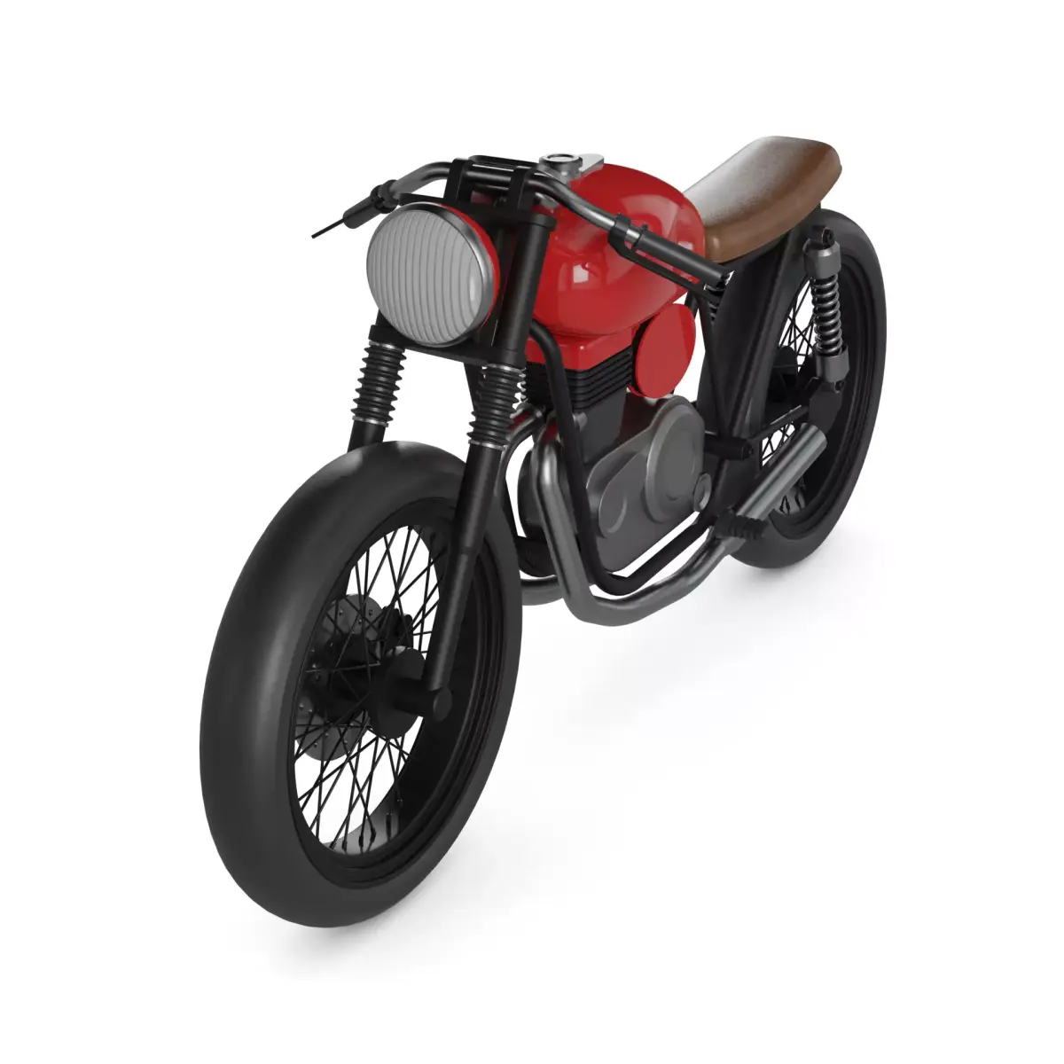 Cafe Racer Motorcycle 3D model shop