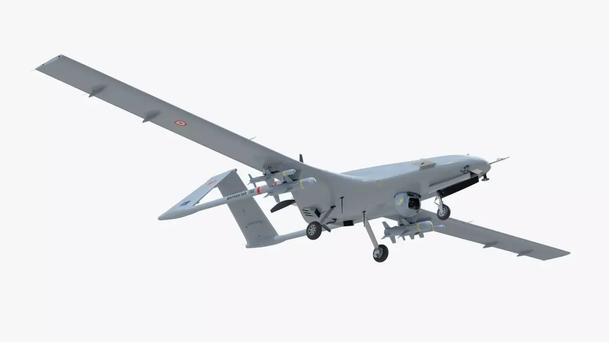 Bayraktar TB2 3D model purchase