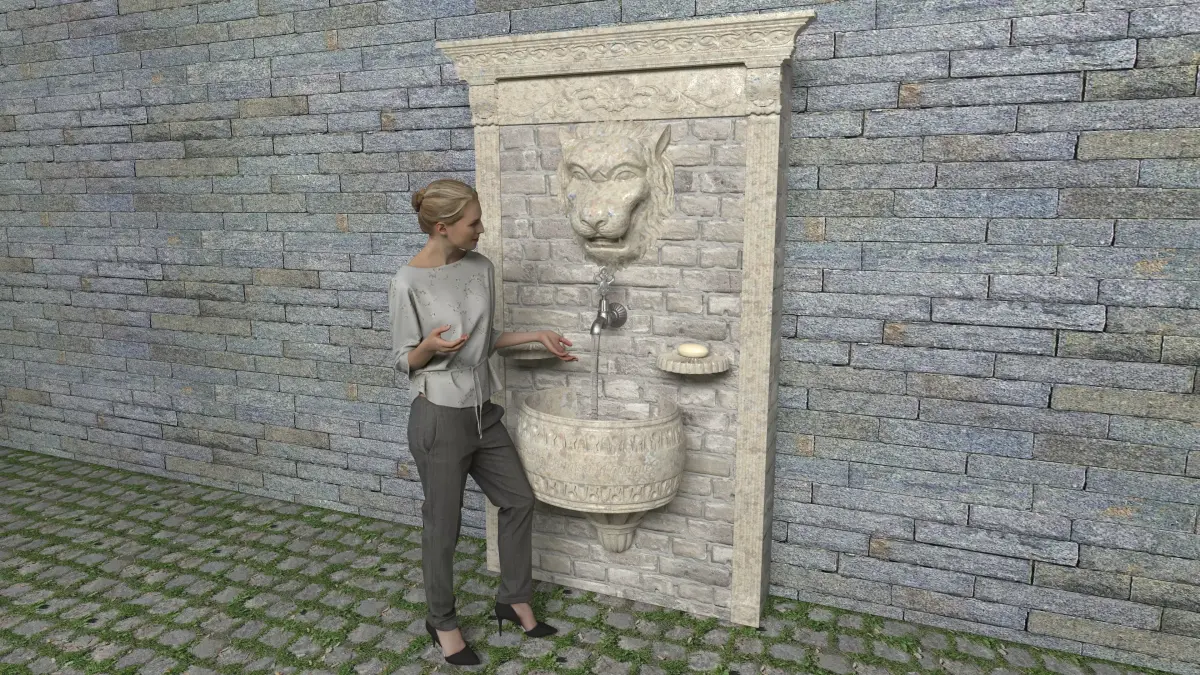 Historic Fountain 3D model purchase