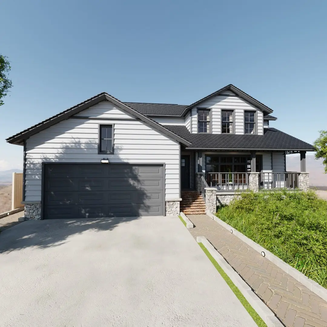 Modular Classic Style American House 10 3D model