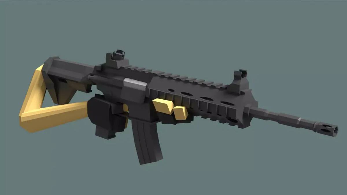 Low Poly FPS Starter Kit Low-poly 3D model