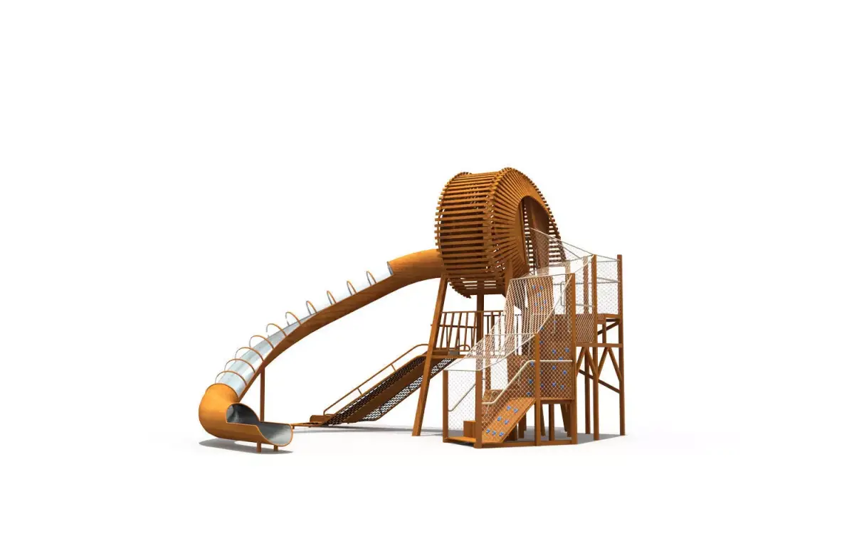 Kids outdoor commercial play structure 3D model 3D model 8