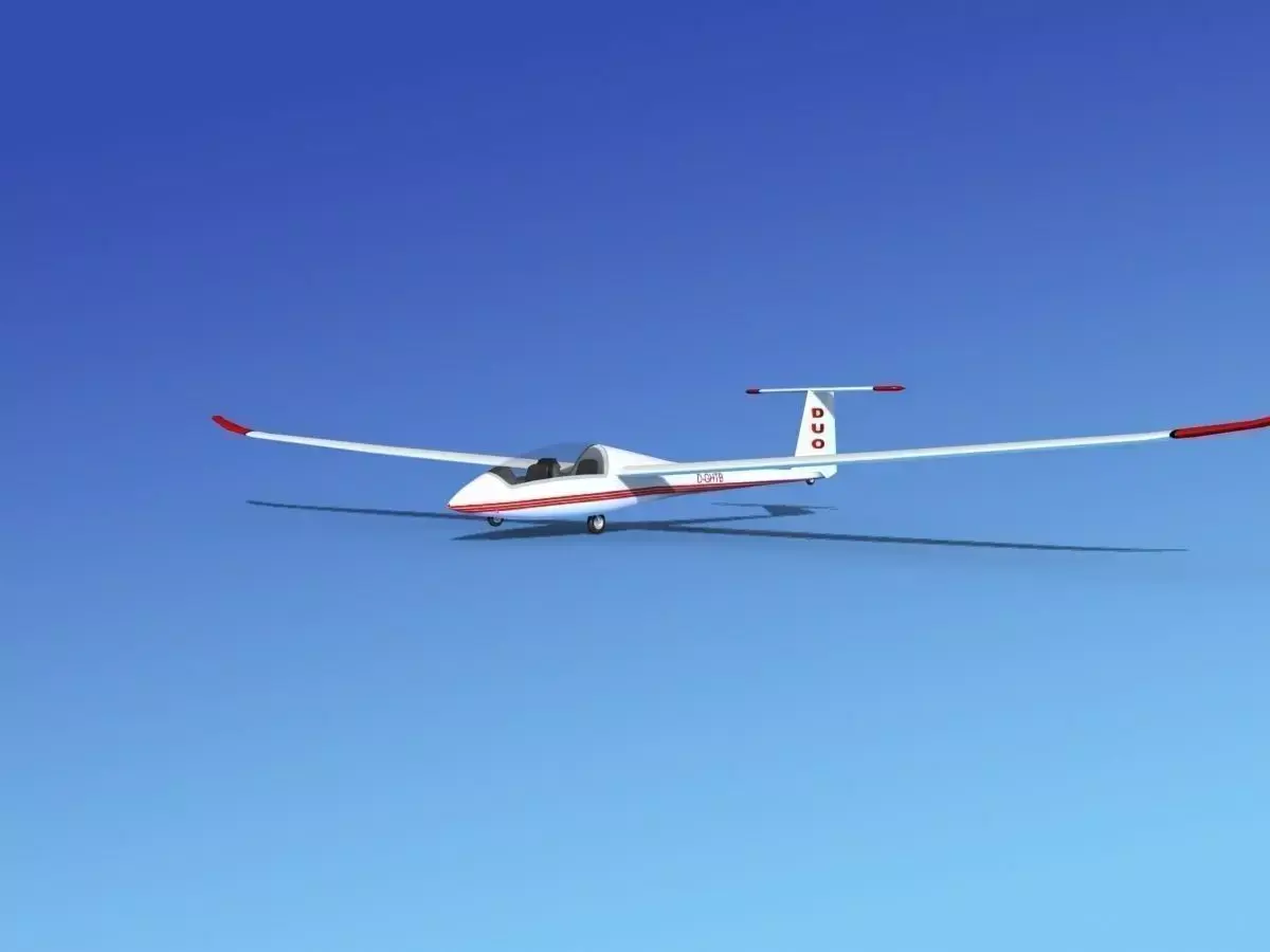 Duo Discus Sailplane 3D model 4