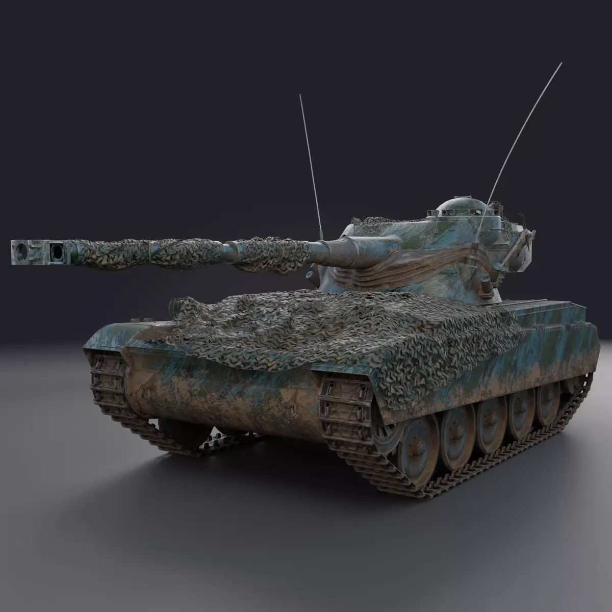 AMX-13 90 PBR Model 3D model