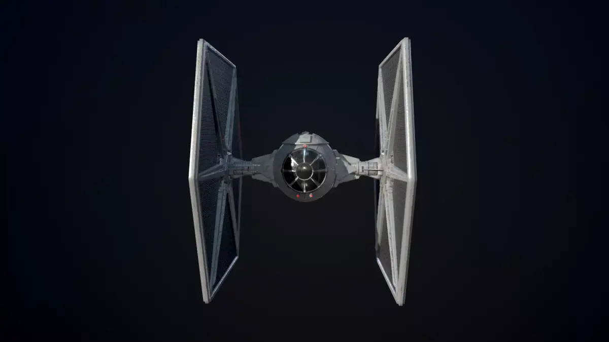 Tie Fighter   Low-poly 3D model