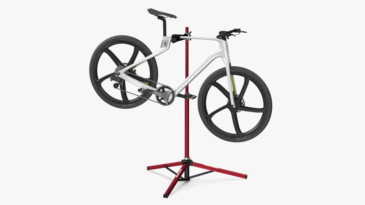 Bike on Repair Stand 3D model