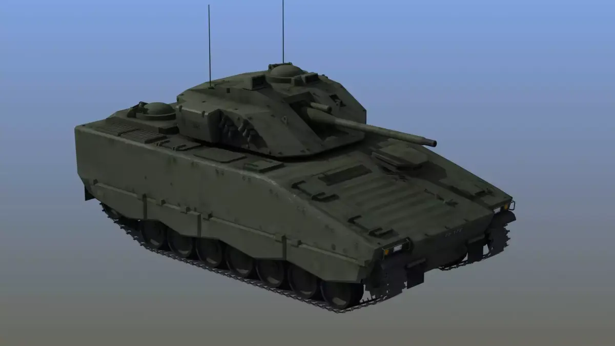 CV 90 Armored Personel Carrier 3D model