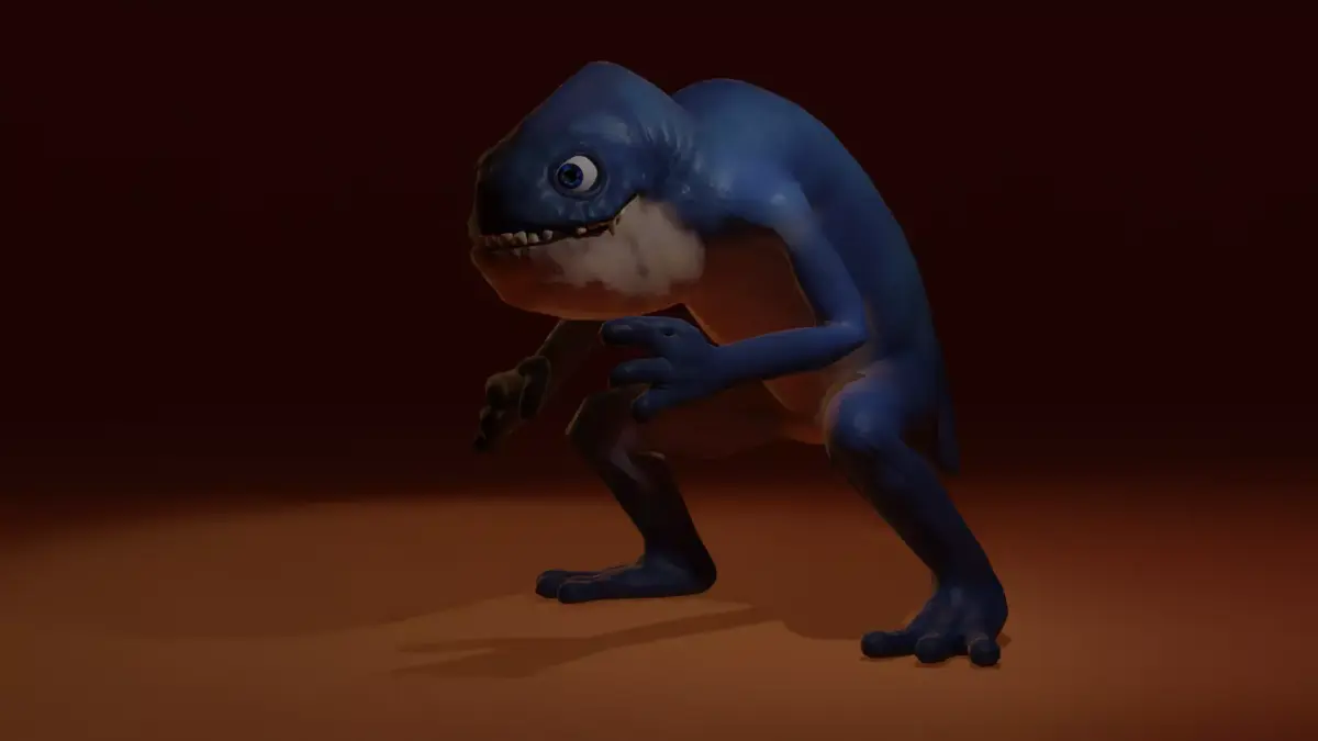 Character creature Low-poly 3D model