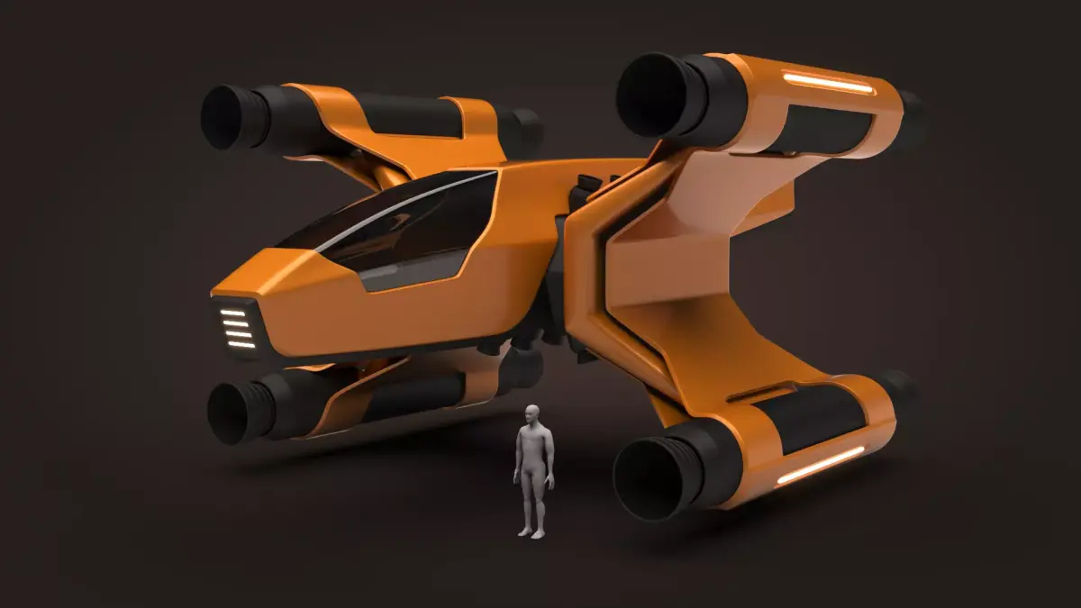 Spaceship Rigel 3D model