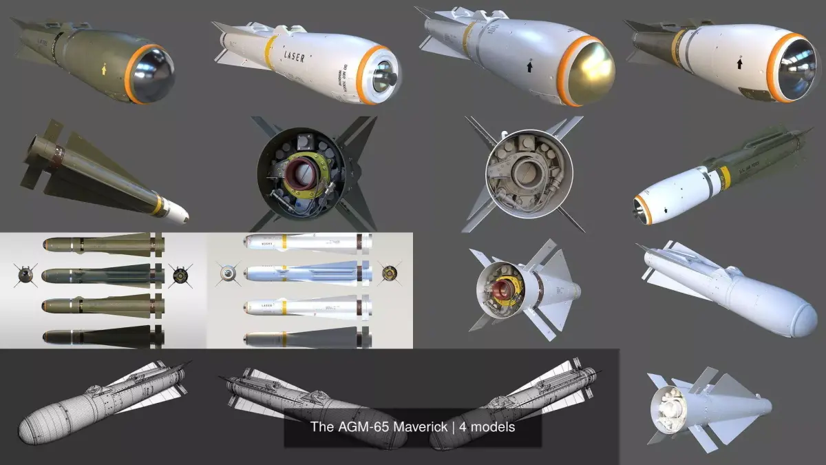 The AGM-65 Maverick 3D Model Collection