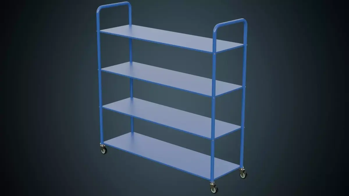 Shelf 1 Basic  Low-poly 3D model