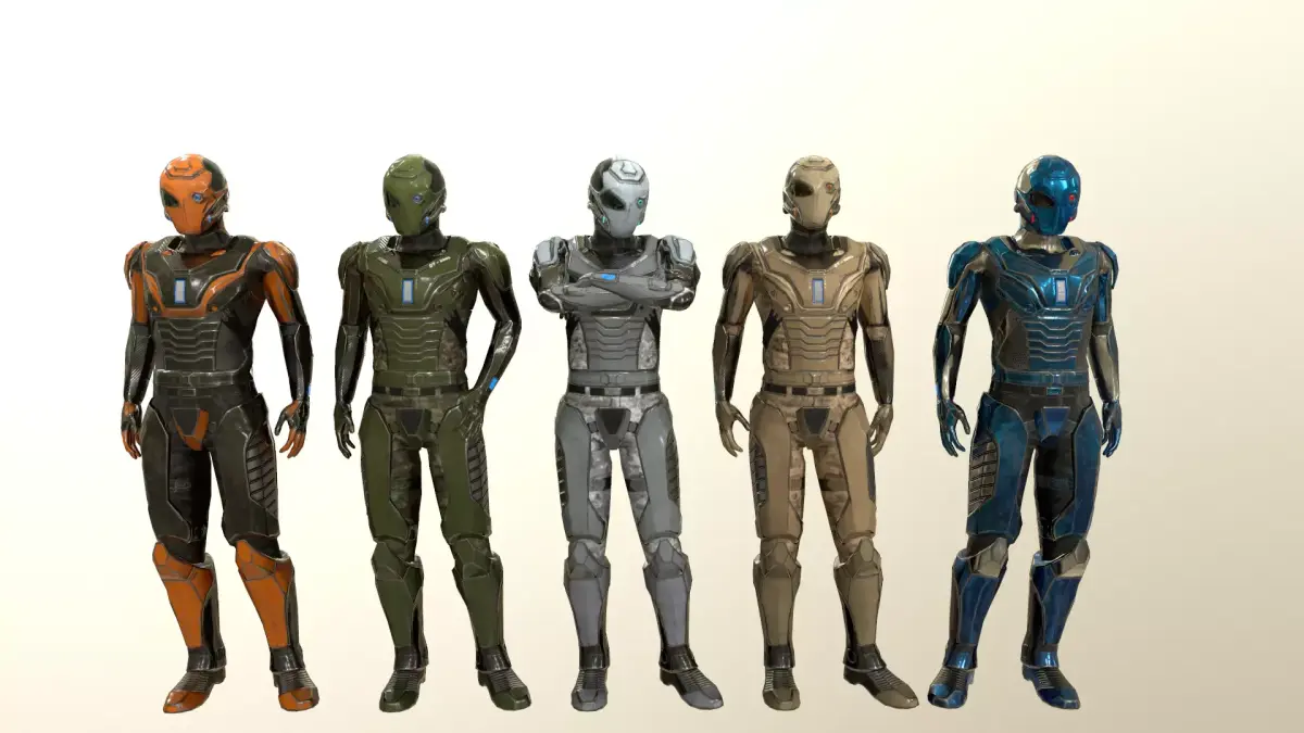 Sci-fi Soldier Low-poly 3D model purchase