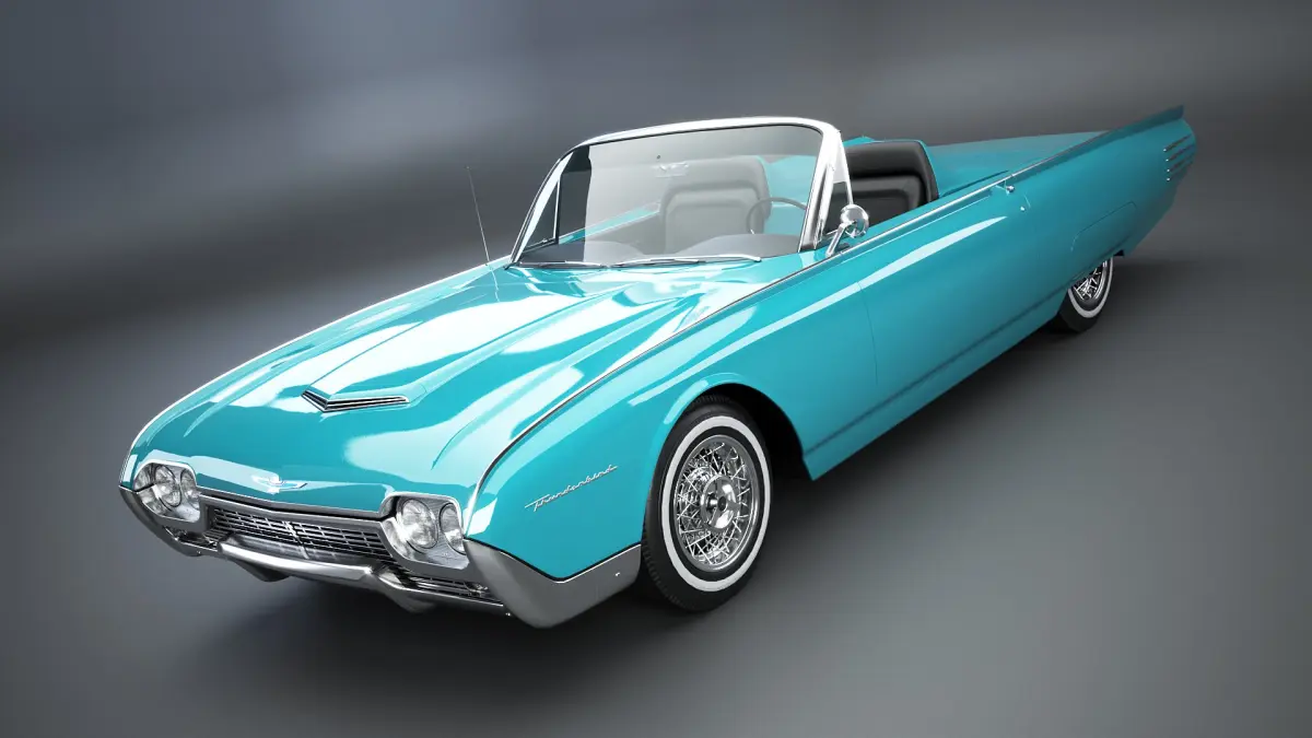 Ford Thunderbird 1961 Roadster 3D model